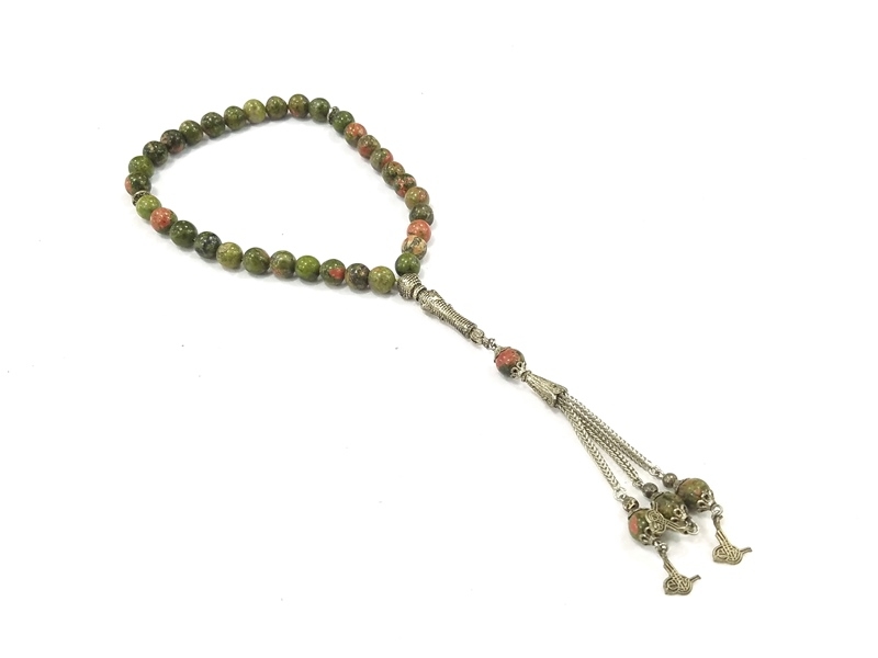 Sphere Cut Jasper Stone Rosary