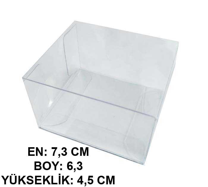 Box Acetate Square 6,3X4,5X8X7,3 Cm Pk:50 Kl:40