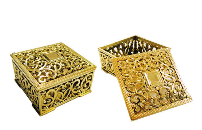 Box Plastic Small Size Gold Pk:10 Kl:500