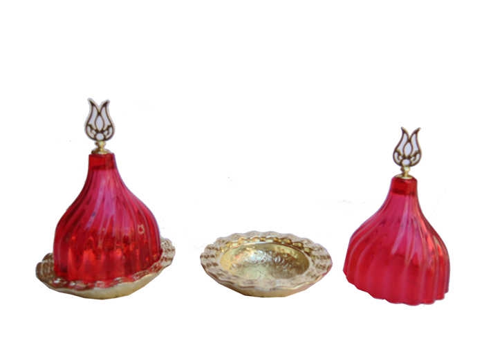 Delight Holder With Crystal Cover Red Pk:12-30