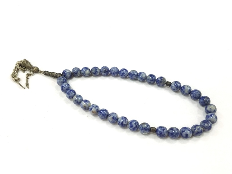 Blue Jade Stone Natural Stone Rosary