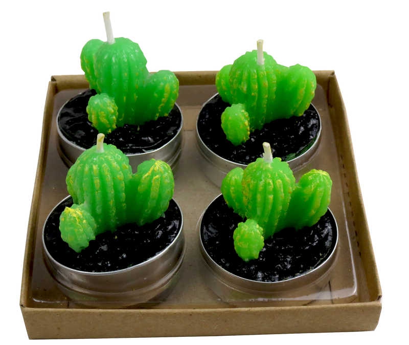 Candle Cactus Pk:4 Kl:144