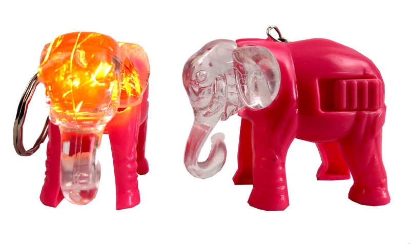 Candle Led Light Battery Elephant Model Pink Pk:32 Kl:640