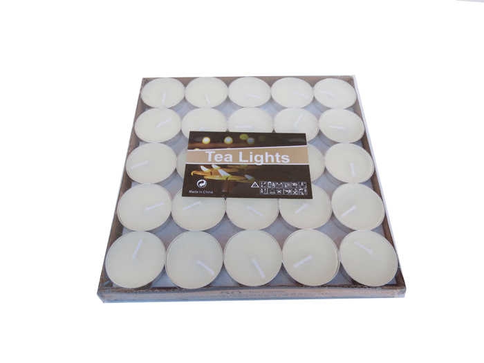 Candle Tealight Round 6 Grams White Pk:50 Kl:28