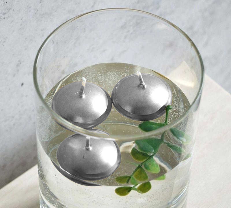 Mum Tealight Floating Candle Silver Pk:20 Kl:72