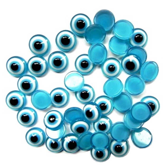 Evil Bead Acrylic 10 Mm Blue Pk:1000 Kl:100