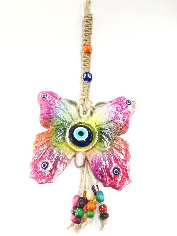 Evil Eye Beaded Decorative Pendulum Ornament