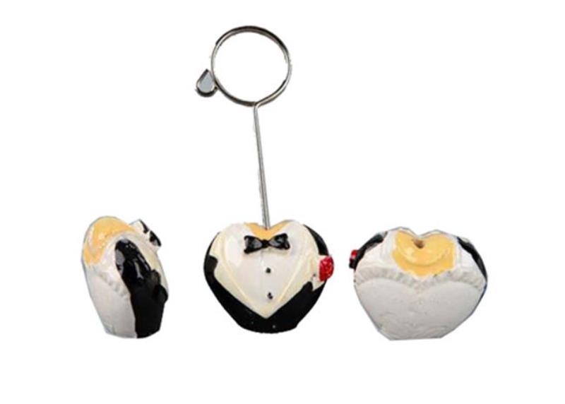 Wedding Candy Material Double Sided Bride Groom Note Holder