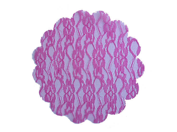 Organze Lace Patterned Fuchia 22Cm P100-100