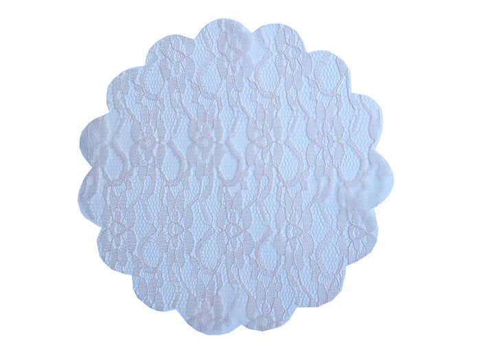 Organze Lace Patterned Cream 22Cm P100-100