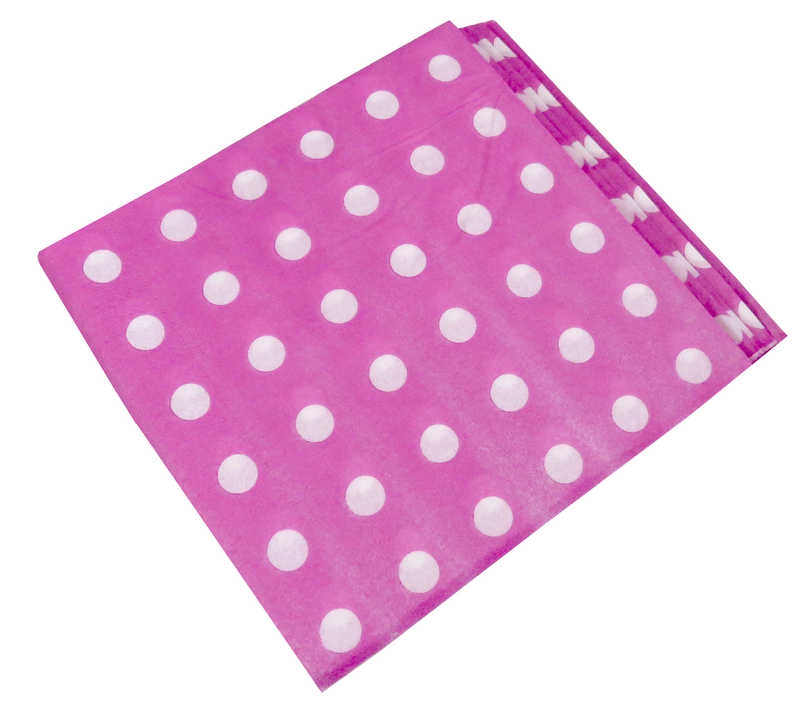 Napkin Dotted Fuchsia 33X33 Pk:20 Kl:150