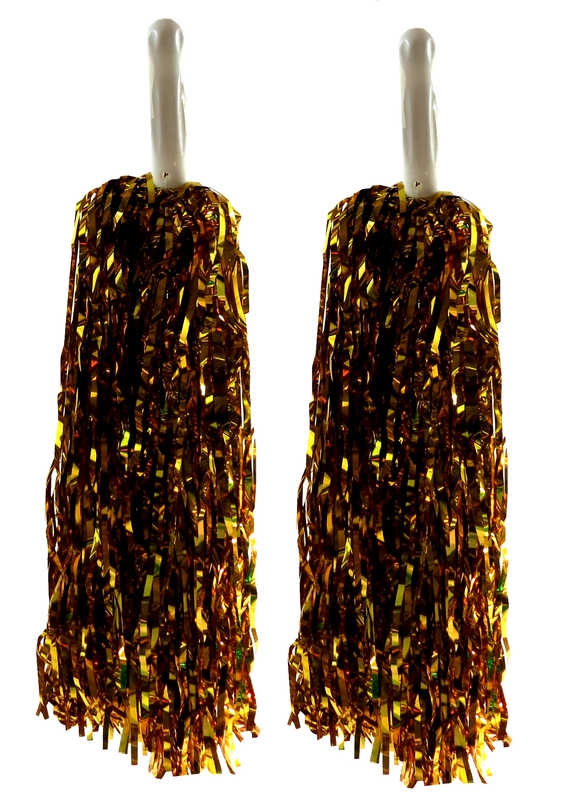 Pompom Metallized Double Gold Pk:2 Kl:150