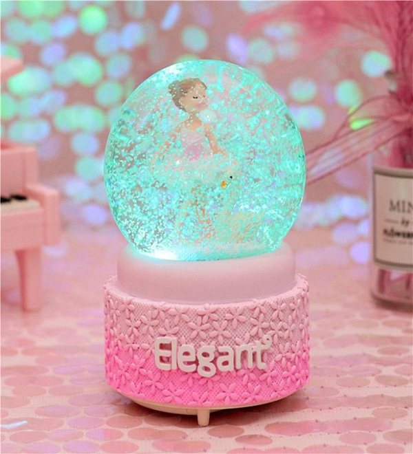 Spray Ballerina Girl Snow Globe