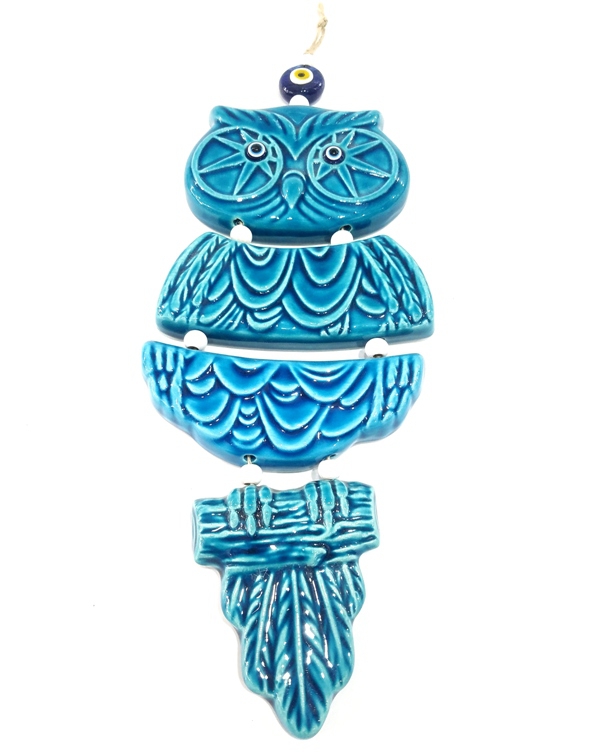 Ceramic Hanging Owl Ornament