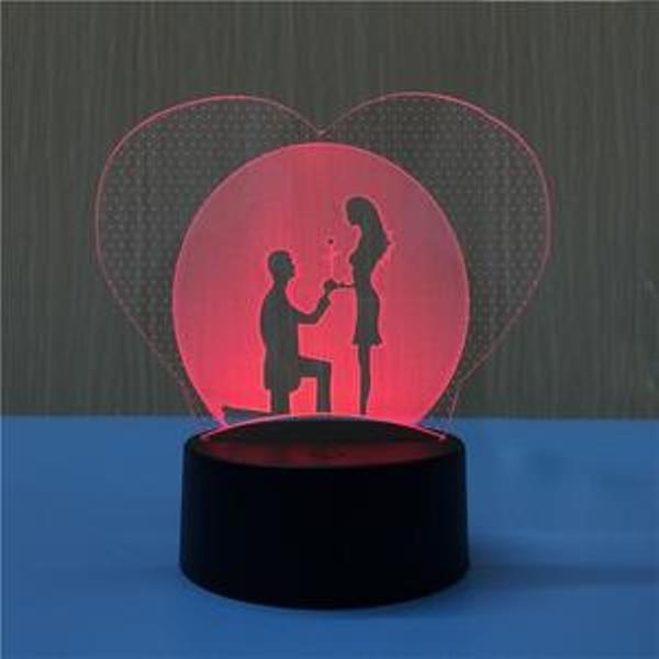 Lover Themed 3D Lamp