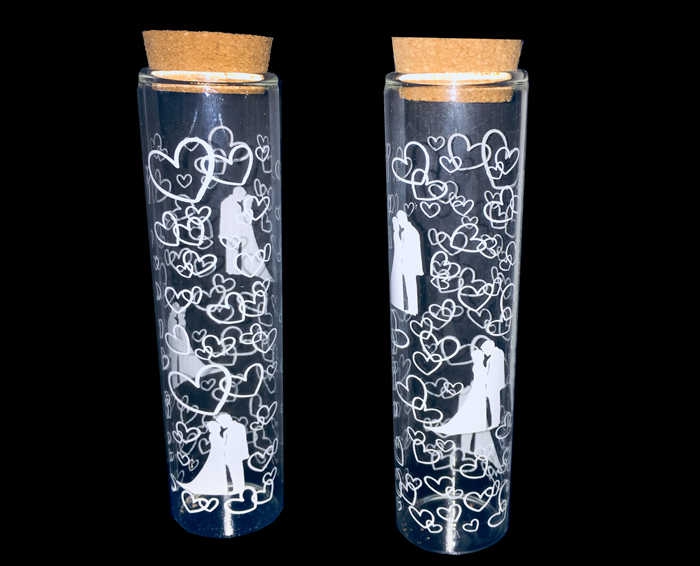 Long Bottle Bride Groom Patterned Pk:10 Kl:800