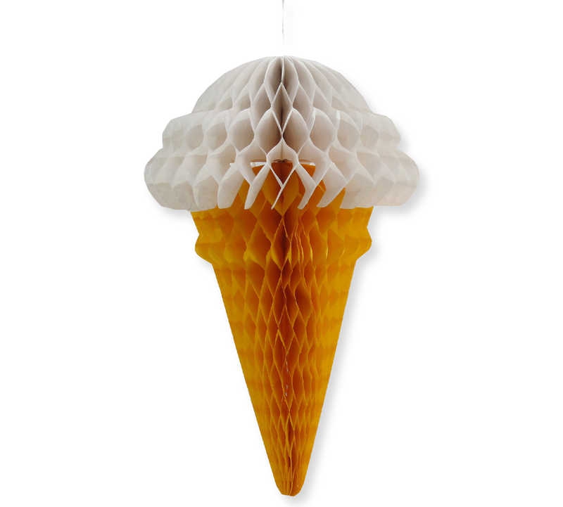 Ornament Ice Cream Small Size White P10-300