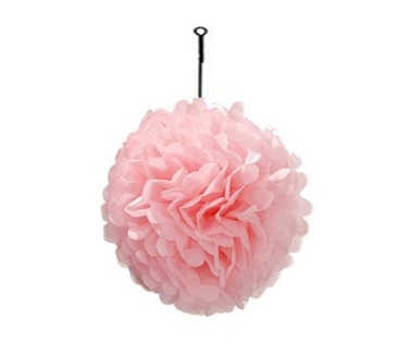 Ornamental Pompom Pelur Paper 35 Cm Pink Pk:1 Kl:300