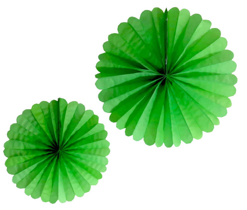 Ornamental Fan Model Set Of 2 Green Pk:1 Kl:120