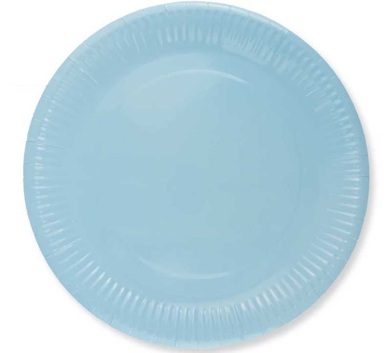 Plate Carton 23 Cm Blue Pk:8 Kl:24