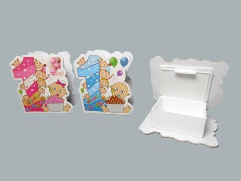 Wholesale 1 Year Birthday Keepsake Plastic Box