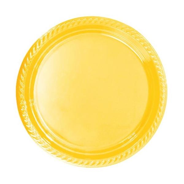 Wholesale 25pcs Colorful Plastic Birthday Plates