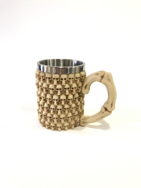 Wholesale 3D Skeleton Design Drinking Glass Mug