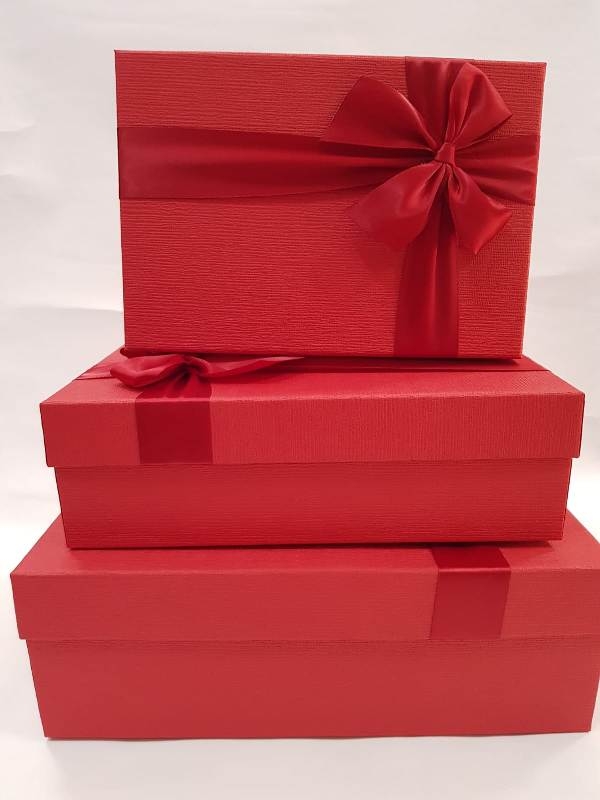 Wholesale 3-Pack Rectangle Gift Box