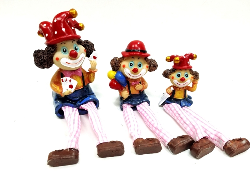 Wholesale 3 Piece Clown Family Trinket Set