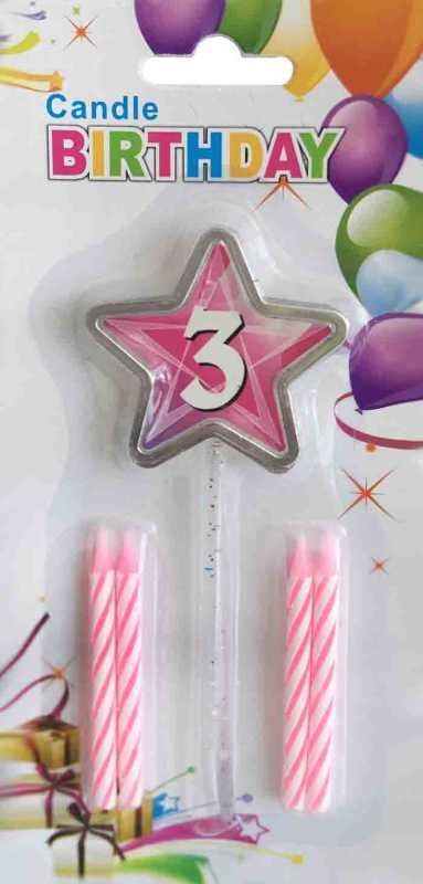 Wholesale 3 Years Birthday Candles