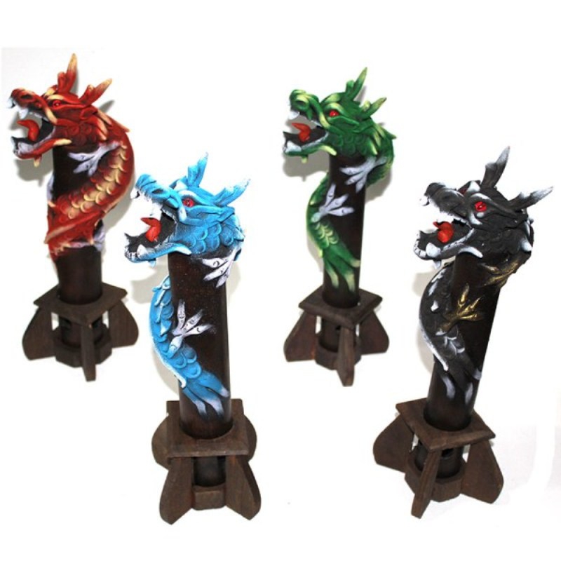 Wholesale 35Cm Wooden Dragon Incense Holder