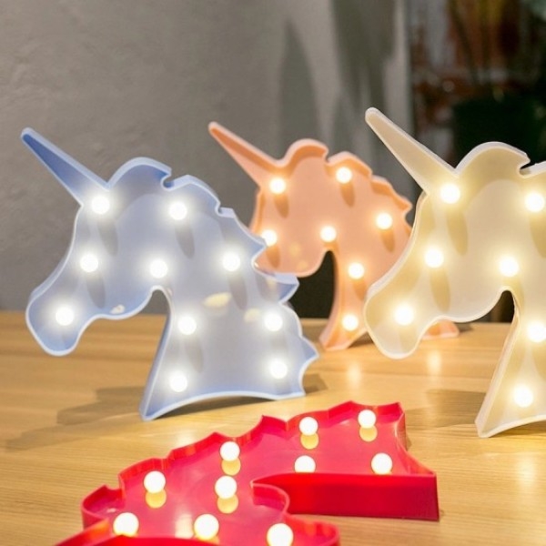 Wholesale 5 Led Unicorn Design Night Light