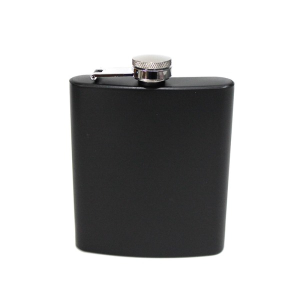 Wholesale 6Oz Matte Black Drinking Flask