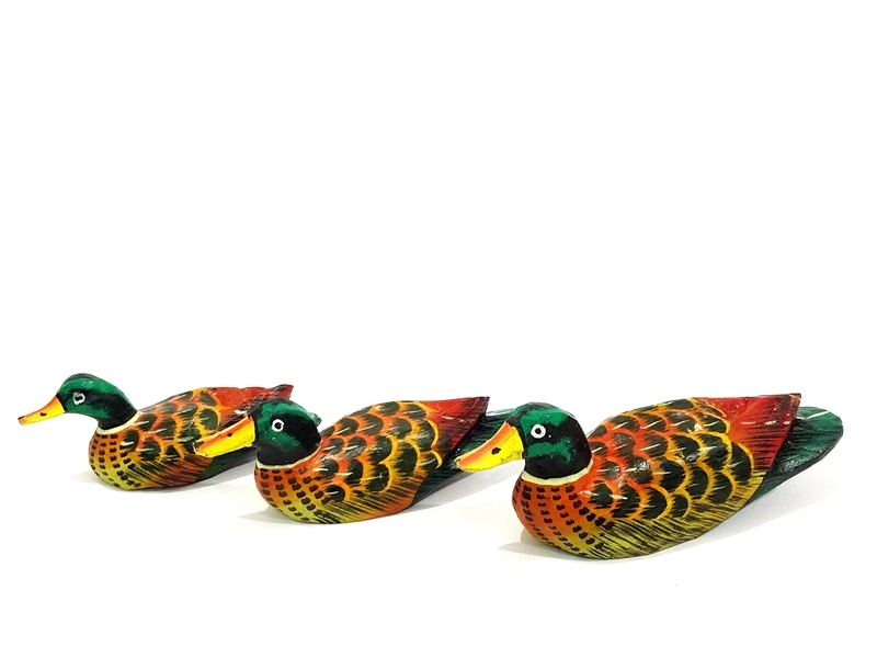 Wholesale Wooden 3 Piece Duck Trinket Small Size