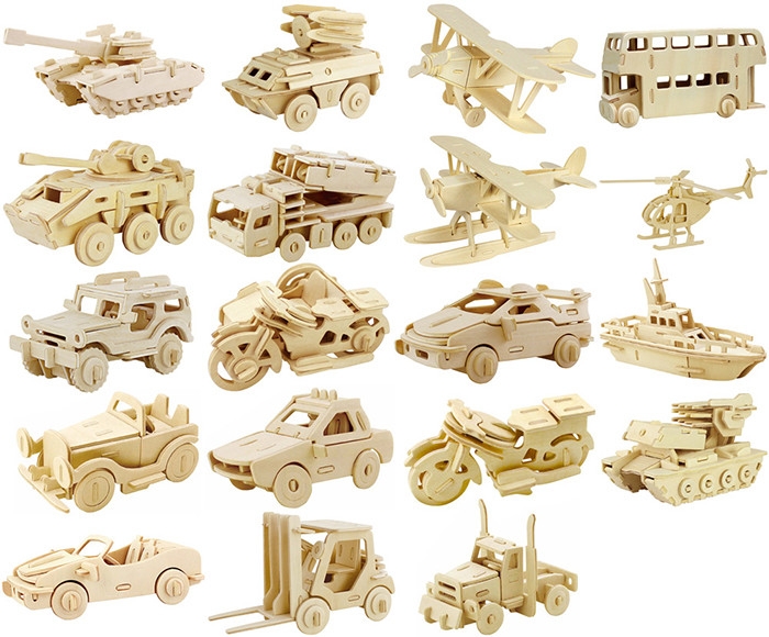 Wholesale Wooden 3D Model Puzzle