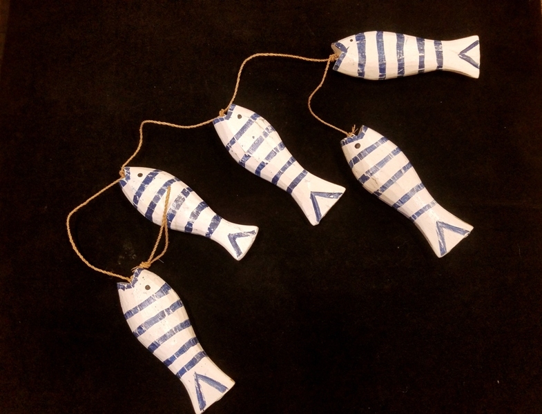 Wholesale Wooden Fish Hanging Ornament