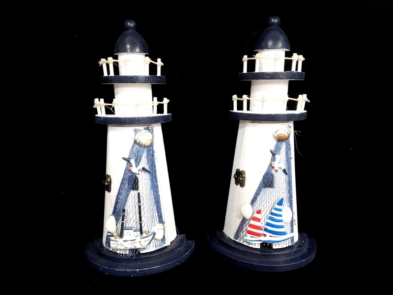 Wholesale Wooden Lighthouse Keychain