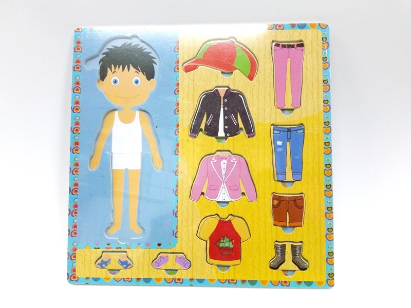 Wholesale Wooden Dress Up Game