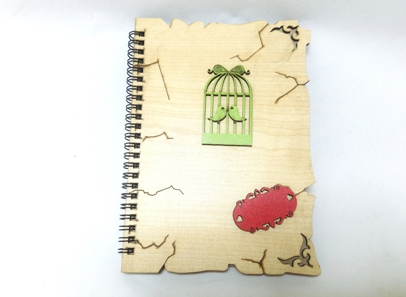 Wholesale Large Size Notebook with Wooden Cover