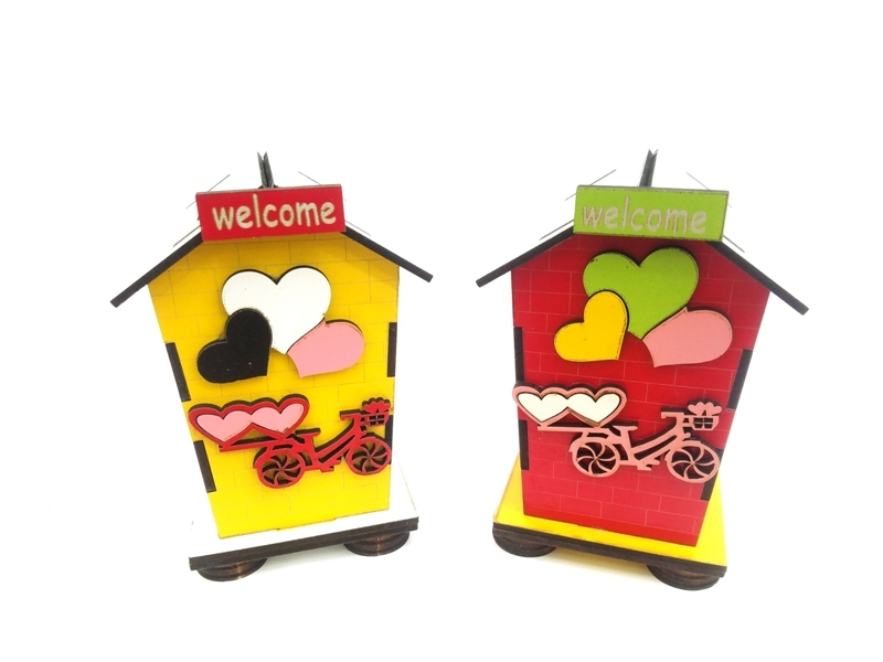 Wholesale Wooden Small House Piggy Bank