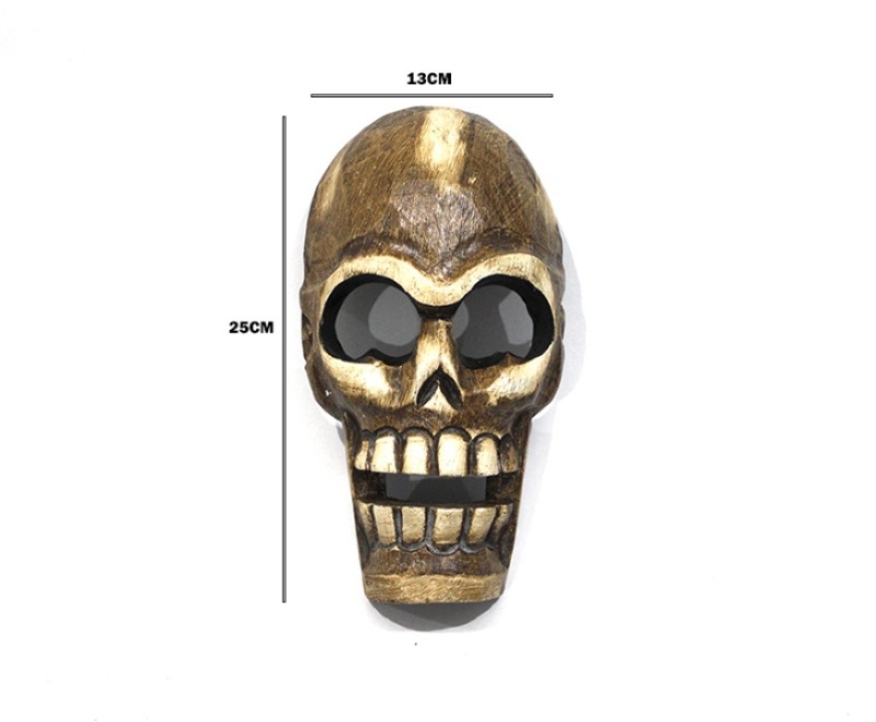 Wholesale Wooden Skull Mask Trinket