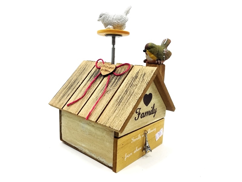 Wholesale Wooden Bird House Music Box