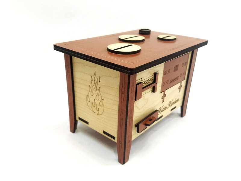 Wholesale Wooden Cooker Piggy Bank