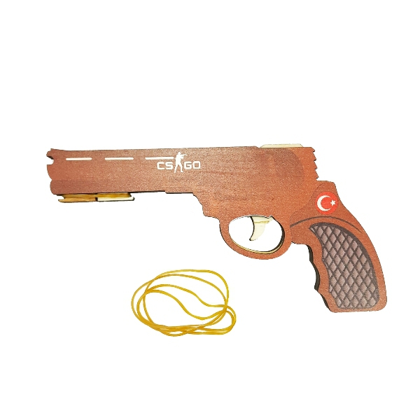 Wholesale Wood Rubber Gun 20 cm