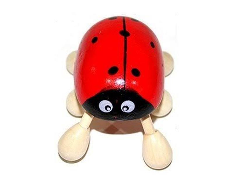 Wholesale Wooden Massager-Ladybug Figured