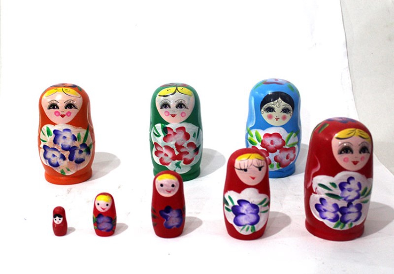 Wholesale Wooden Matryoshka Baby 5 Pcs