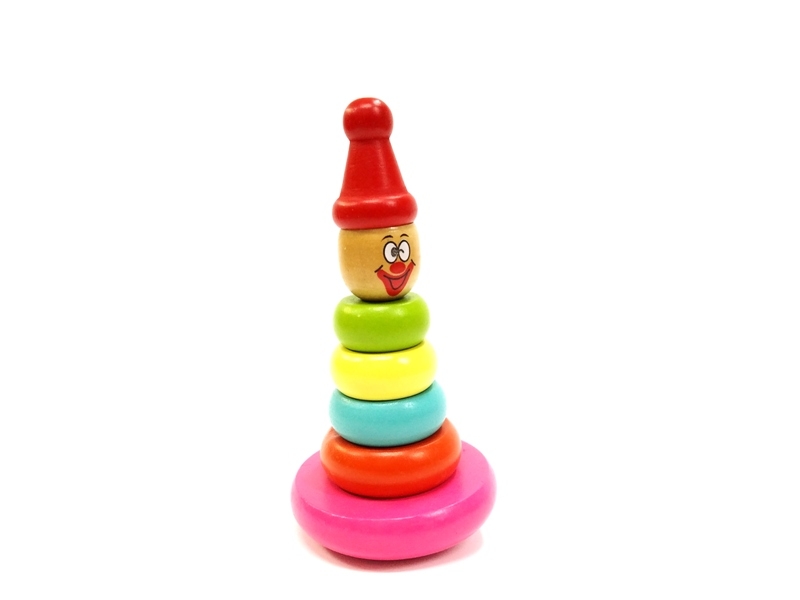 Wholesale Wooden Clown Hanoi Tower