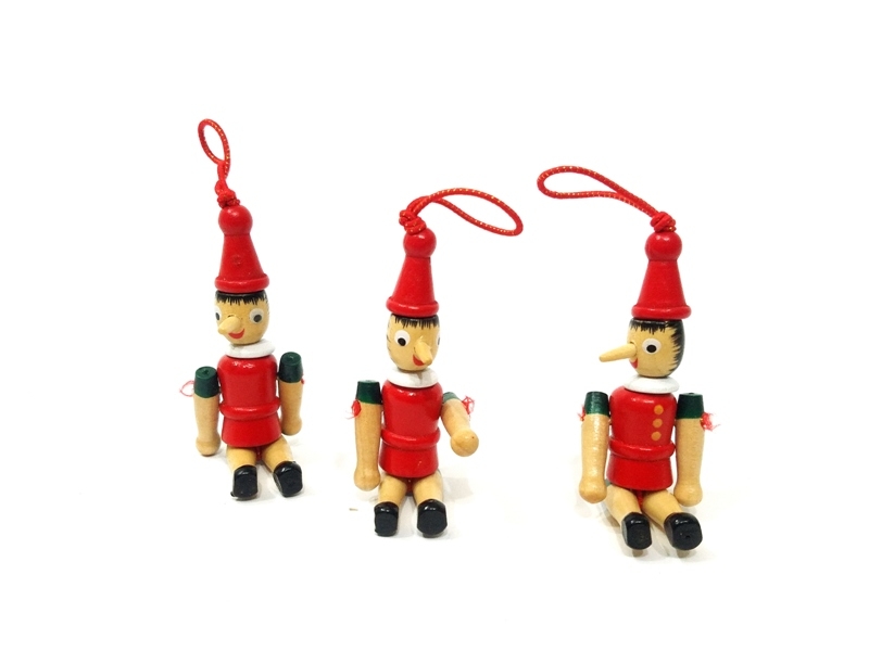 Wholesale Wooden Pinocchio Puppet Keychain