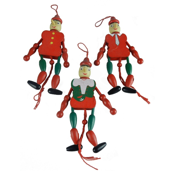 Wholesale Wooden Pinocchio Puppet With Rope