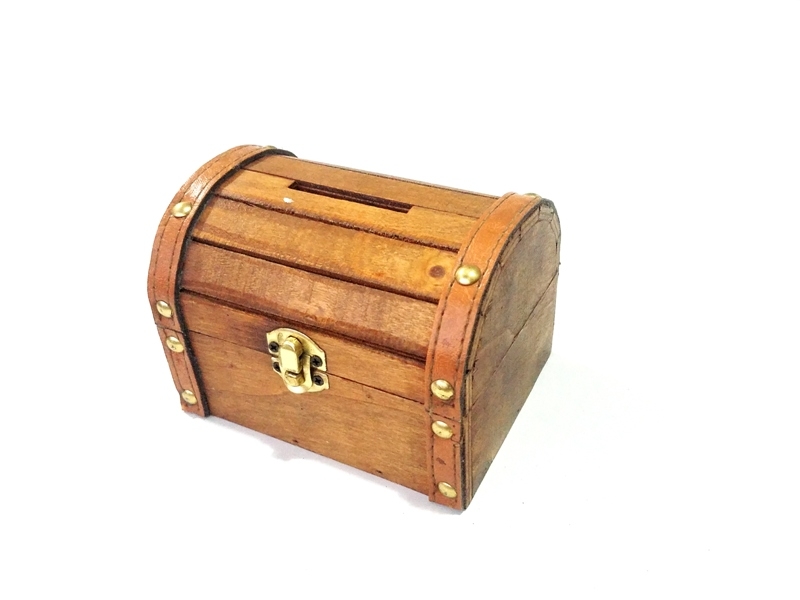 Wholesale Wooden Crate Piggy Bank